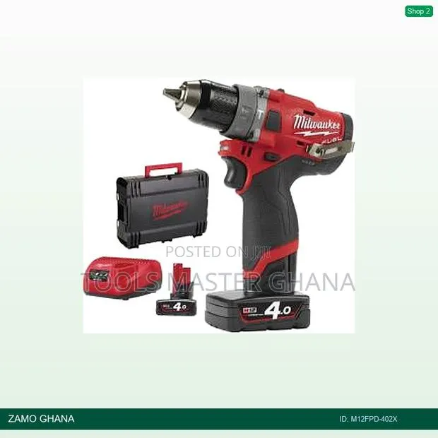 12v Sub Compact Percussion Drill With Removable Chuck 49 - M12fpd-402x · Photo 1