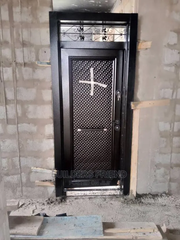8feet Fanlite Single Turkish Heavyduty Security Door+Glass · Photo 1
