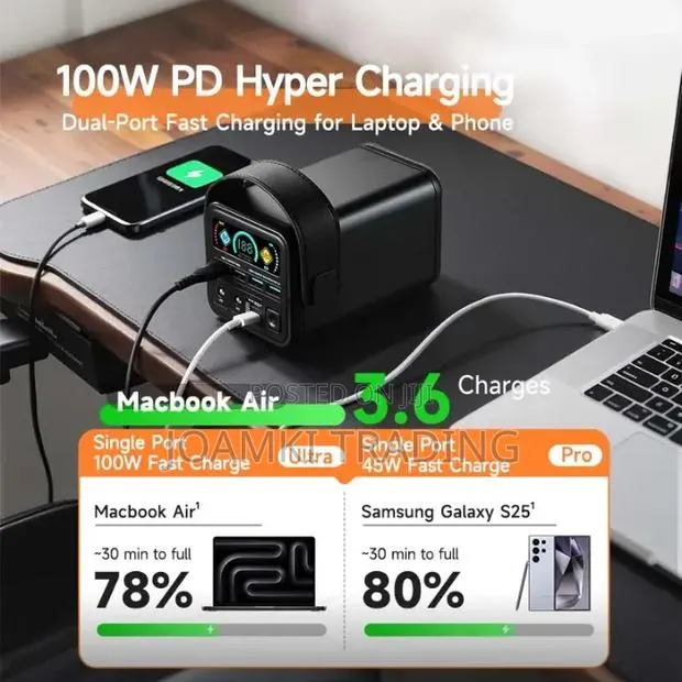100,000mAh Power Bank 4 Laptops, Mobile Phones, 100watts · Photo 1