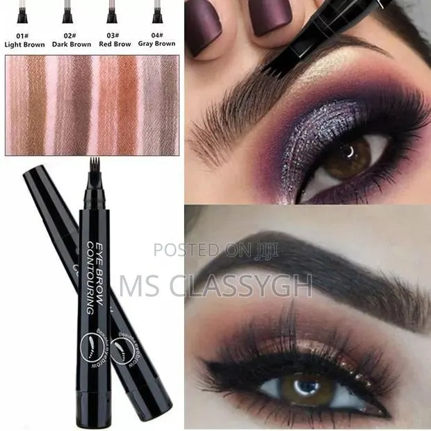 Eyebrow Pencil Tattoo Eyebrow Waterproof Liquid Black Makeup · Photo 1