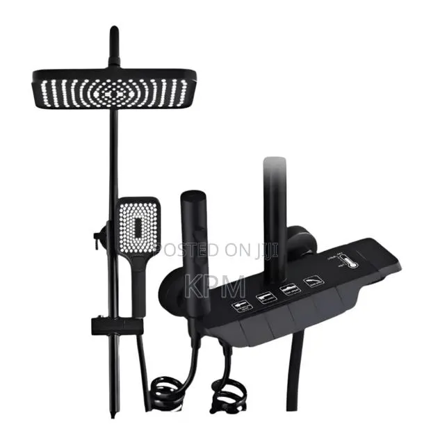 4 in 1 Piano Smart Pressure Shower Complete Set. Metal Board
