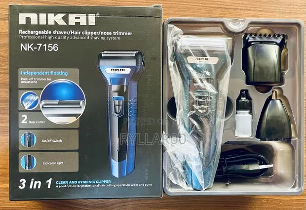 Nikai Rachargeable Shaver, Hair Clipper and Nose Trimmer · Photo 1
