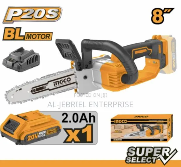 Ingco Cordless Chain Saw 8′′ (20v) · Photo 1
