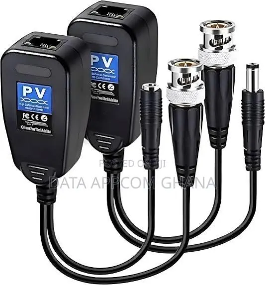 8MP Video Balun PV RJ 45 Twisted Pairs (Black) · Photo 1