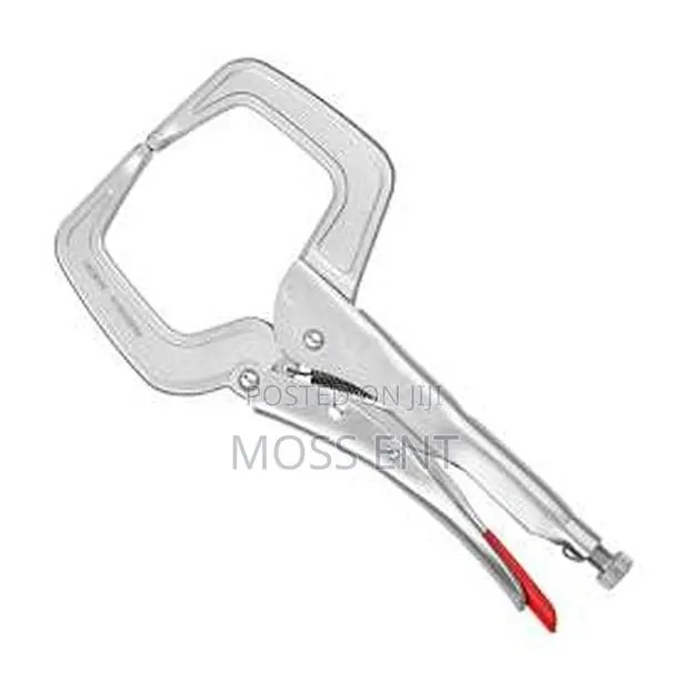 Welding Grip Locking Plier 280mm Clamp Pointed Silver With - K- · Photo 1