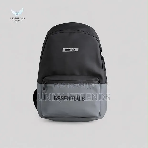 ESSENTIALS Water-Resistant Two-Tone Backpack · Photo 1
