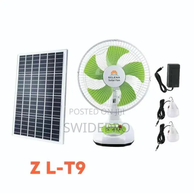 Solar Fan / Rechargeable Fan + Bulbs · Photo 1