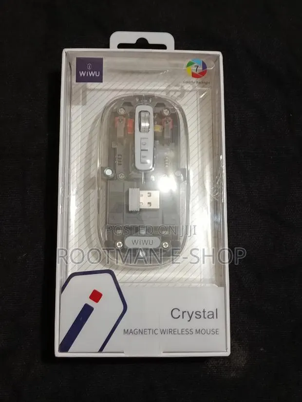 Wiwu Wm105 Crystal Transparent Wireless Mouse 2.4g Sky Blue · Photo 1