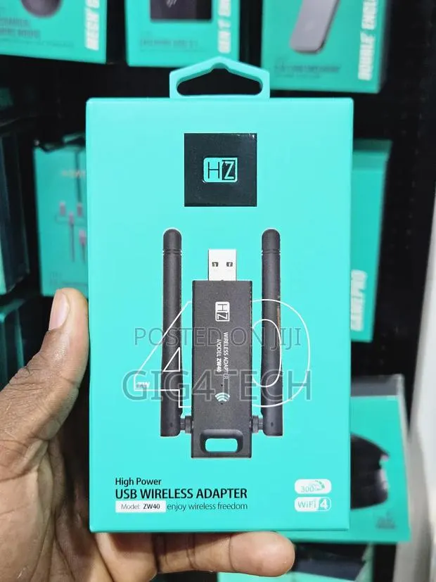 Heatz Zw40 Usb Wifi Adapter 300mbps · Photo 1