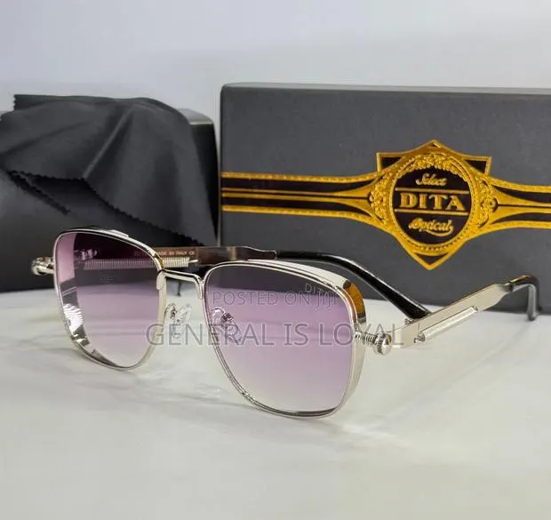 Dita Punk Bolt and Spring Rectangle Metal Rim Men’S Glasses · Photo 1