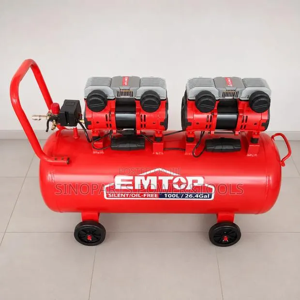 EMTOP 100L Silent Oil-Free Air Compressor 3.2HP 8Bar 220V · Photo 1