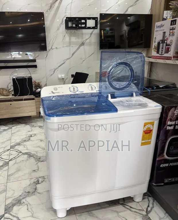 Elegant White Nasco Nas-15-Tw 15kg Spin Dry Electric Washing Machine · Photo 1