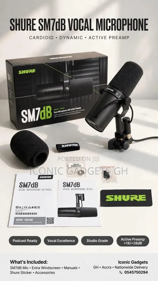 Shure SM7dB Vocal Microphone · Photo 1