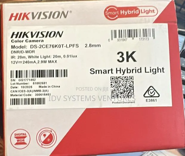CCTV Camera Ds-2ce76k0t-Lpfs3k Smart Hybrid Light Audio Indoor · Photo 1