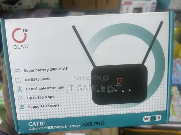 Olax Ax8 Pro 4g Lte Wifi 6 Router · Photo 1