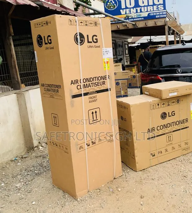 Authentic White Lg 5.0hp Floor Standing Inverter Air Conditioner · Photo 1