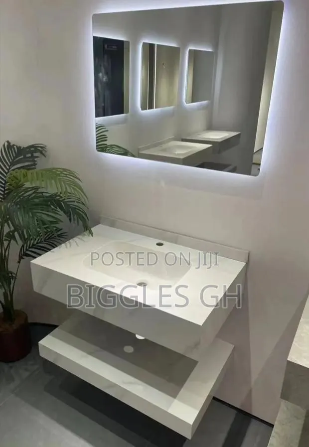 Vanity Marble Basin With Led Mirror - 60cm · Photo 1