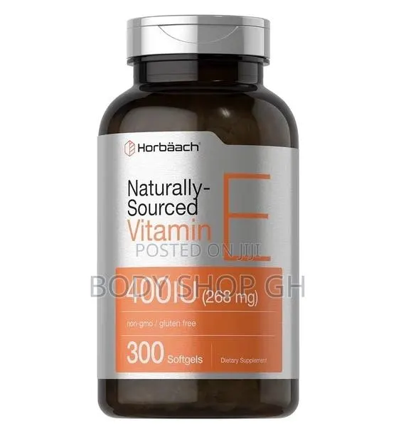 Horbäach Vitamin E Softgel Capsules | 400 Iu | 268mg | 300 Count · Photo 1