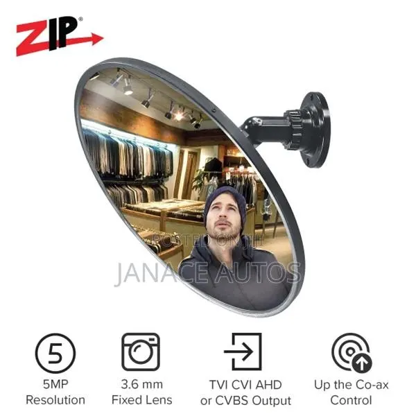 Co-Ax 3.6mm 5MP 12" Covert Retail Mirror · Photo 1