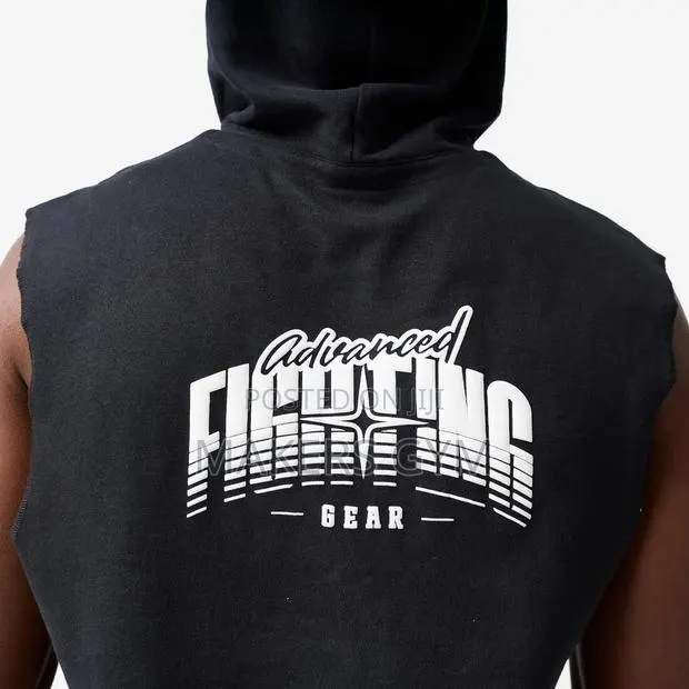 Boxing Hooded Tank Top - Black · Photo 1