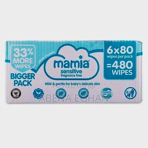 Mamia Sensitive Wipes Bigger Pack Available · Photo 1