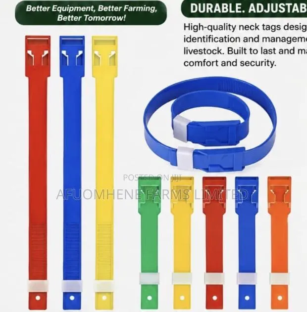 Livestock Neck Tag, Leg Strap and Hoof Rings · Photo 1