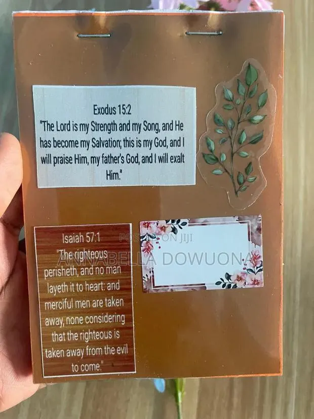 Simple Jotters With Scriptures Printed on the Front and Back · Photo 1