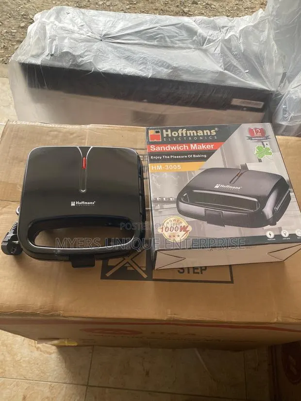 Hoffmans Electric Sandwich Maker 1000W - 2 Slice · Photo 1