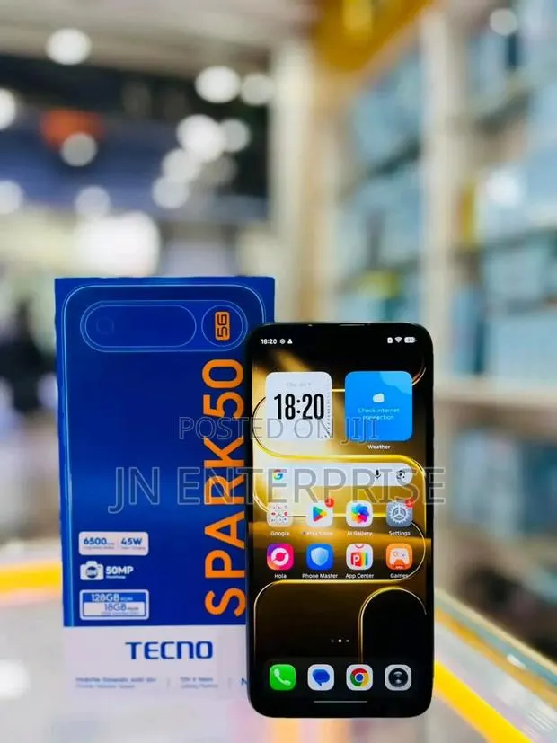 New Tecno Spark 50 5G 128 GB Black · Photo 1