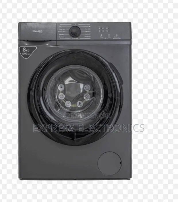Nasco Washing Machine 8Kg Front Load Full Automatic Silver · Photo 1