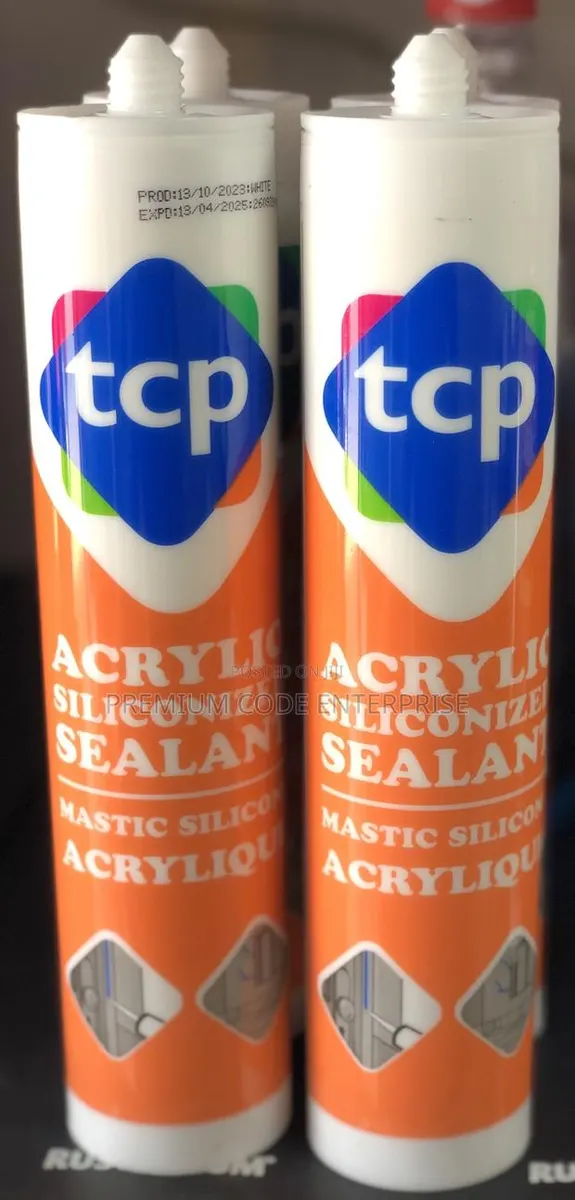 Acrylic Silicon Sealant White, 485 Grams · Photo 1