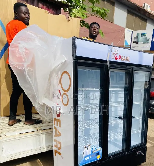 Shop Pearl PVC-150🤩 3door Electric Display Fridge(White). · Photo 1