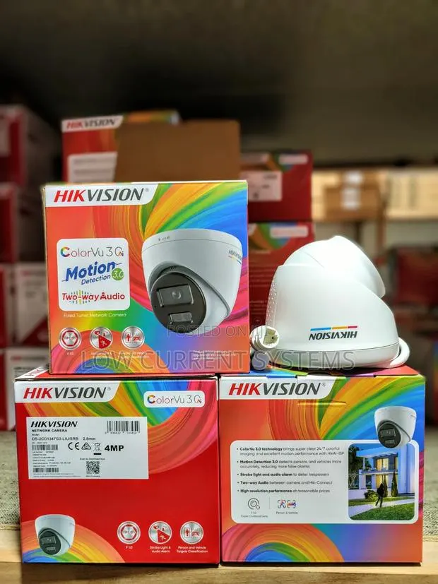 Hikivision 4mp Ip Two Way Audio Colorvu Camera With Siren SRB Indoor · Photo 1