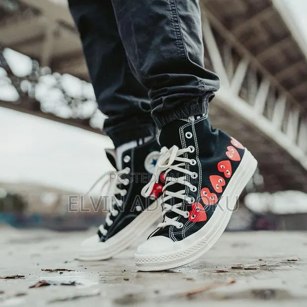 New Season Comme Des Garçons Play X Converse Chuck 70 Sneakers · Photo 1