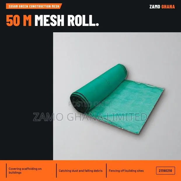 3X50M Green Construction Mesh - · Photo 1