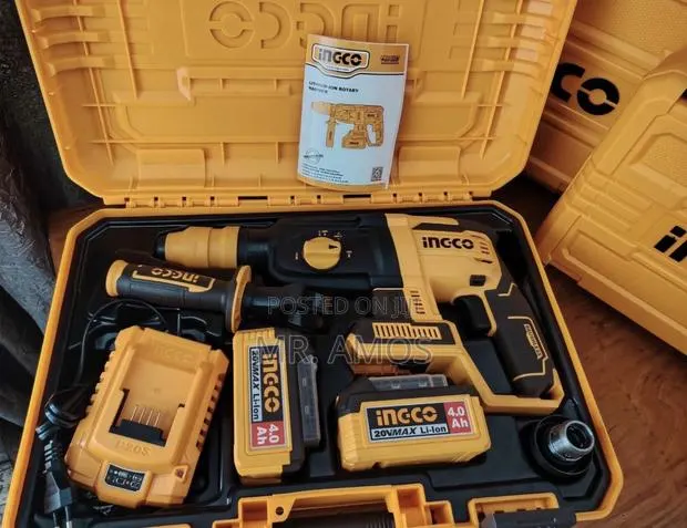 26mm Cordless Brushless Rotary Hammer + 2x4.0Ah Batteries -CRHLI202689 · Photo 1