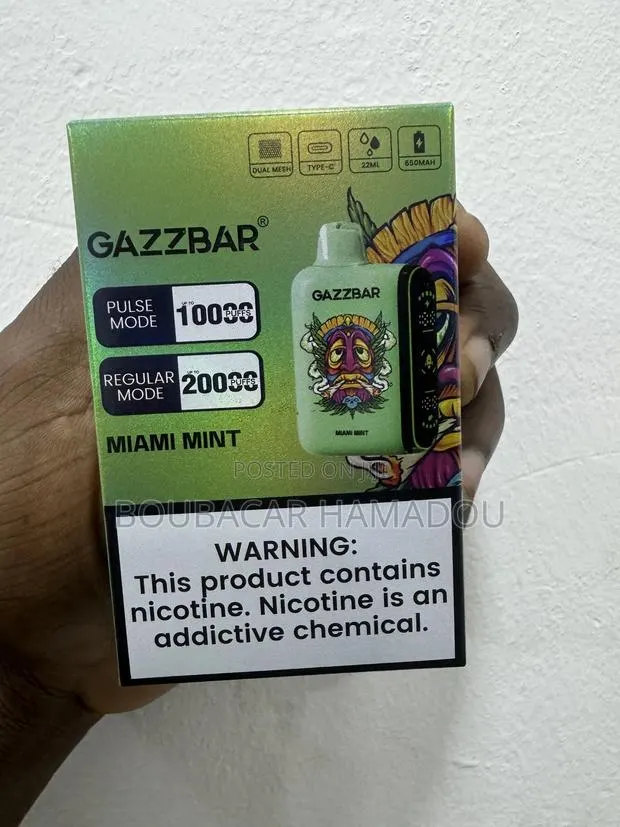 Gazzbar Disposable Vape - 20000puffs-Mint · Photo 1