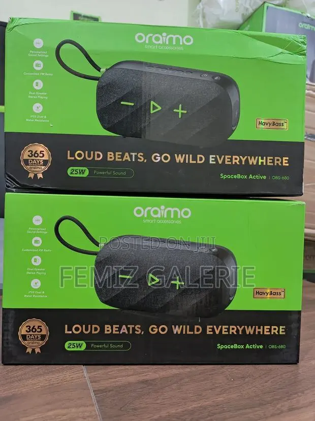 Oraimo Spacebox Active 25w Portable Speaker With Fm Radio Custom Eq · Photo 1