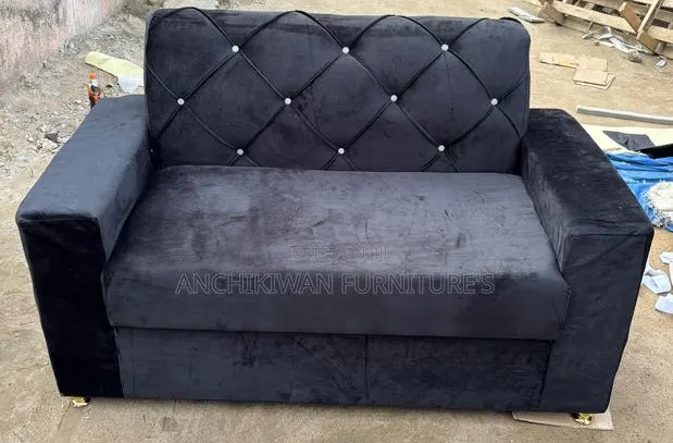 Softed Blacked 2 in 1 Sofa (Payment After Delivery) · Photo 1