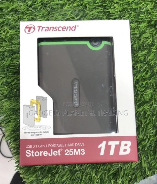 Transcend External Hard Drive Storejet 25m3 1tb - USB 3.1 · Photo 1