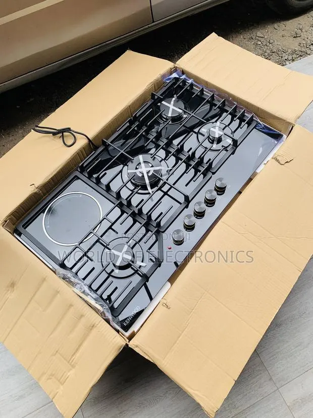 Available Now 90cm 4+1 Ceramic Burner Gas Cooker Hob Built-In · Photo 1
