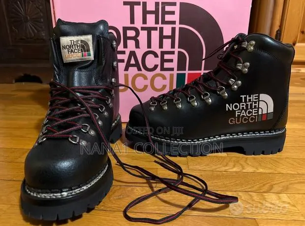 The North Face X Gucci Hiking Boots “Black/Orange Color · Photo 1