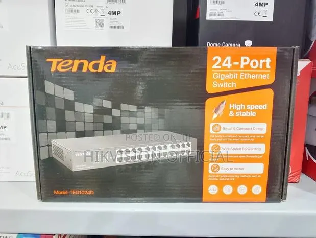 Teg1024d -Tenda 24-Port Gigabit Ethernet Switch · Photo 1