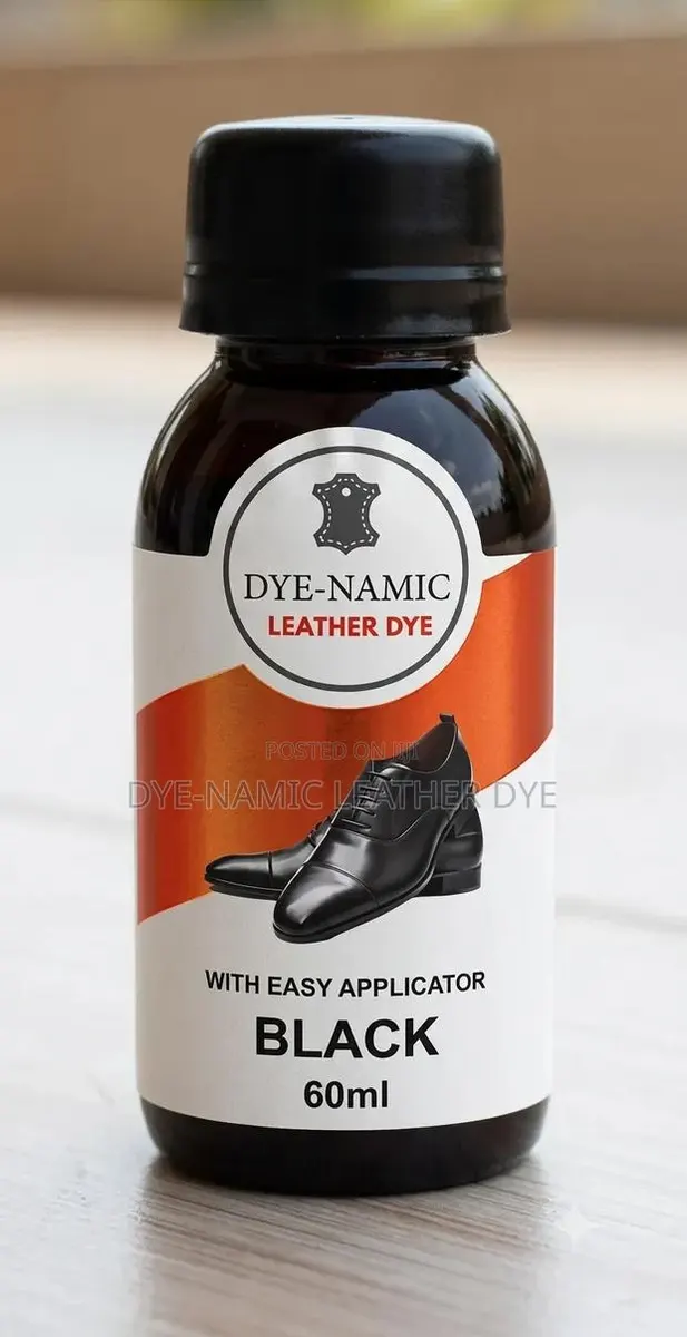 Dye-Namic Leather Dye - For Shoes, Bags & Belts - Black · Photo 1