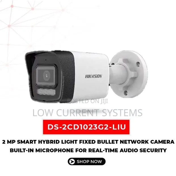 Hikvision 2mp Smart Hybrid Ip Bullet Network Camera Audio · Photo 1