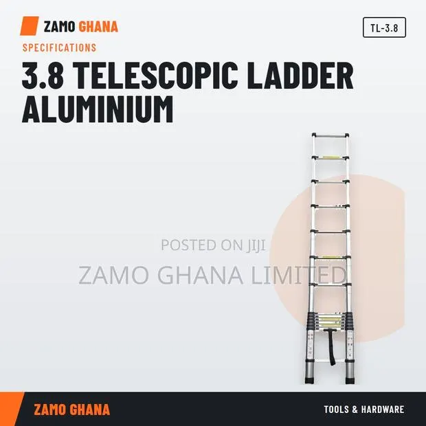 3.8 Telescopic Ladder Aluminium - TL-3.8 · Photo 1