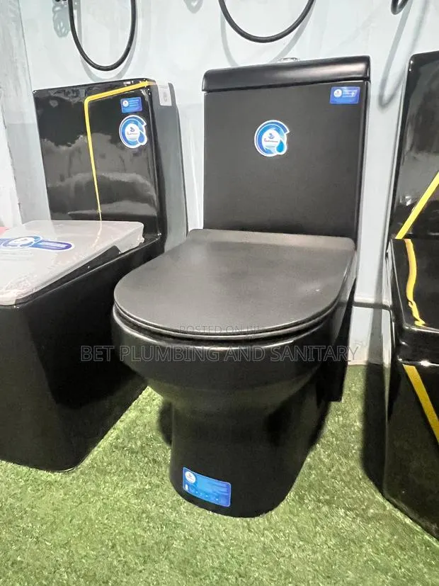 European All Black Water Closet_soft Close Wc_toilet Seat_complete · Photo 1