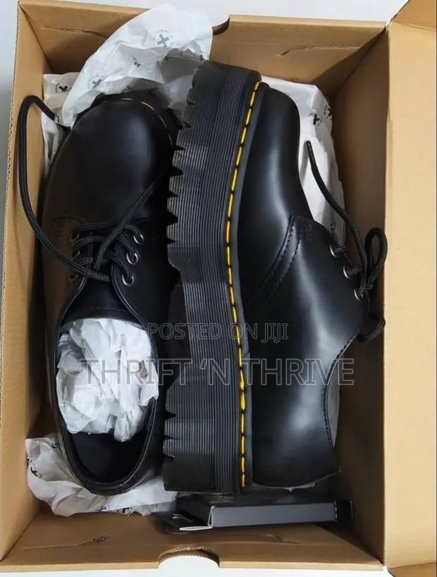 Dr. Martens 1461 Quad Platform Smooth Leather Derby Shoes · Photo 1