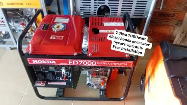 Good and Reliable Energy Honda 7.5kva Diesel 7000watt Honda · Photo 1