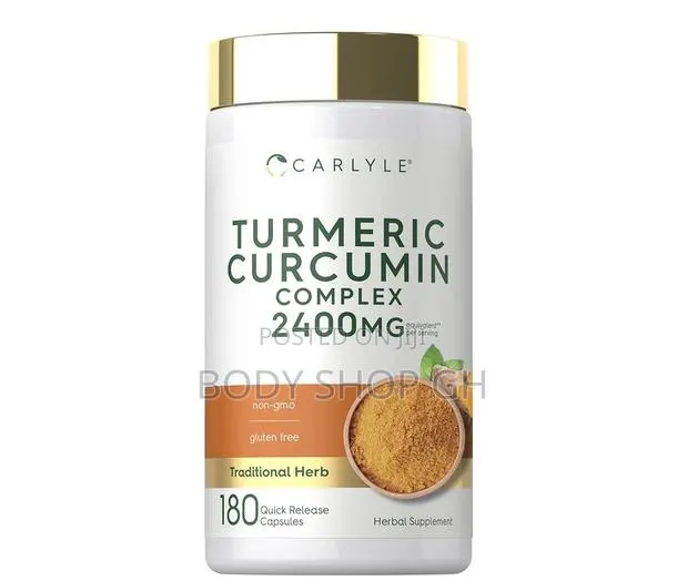 Turmeric Curcumin With Black Pepper | 180 Capsules | Turmeric Complex · Photo 1